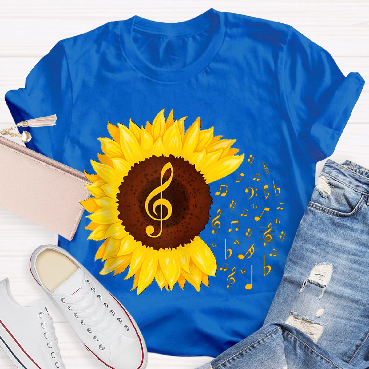 Music Gives Sunflowers The Rhythm Of Their Soul T-shirt