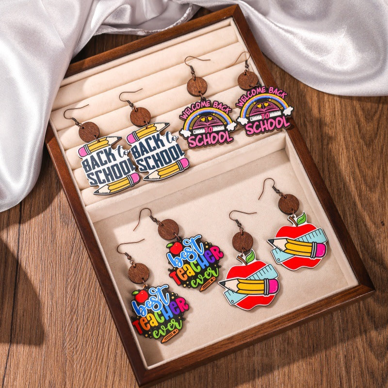 Back To School Season Teachers' Day Earrings