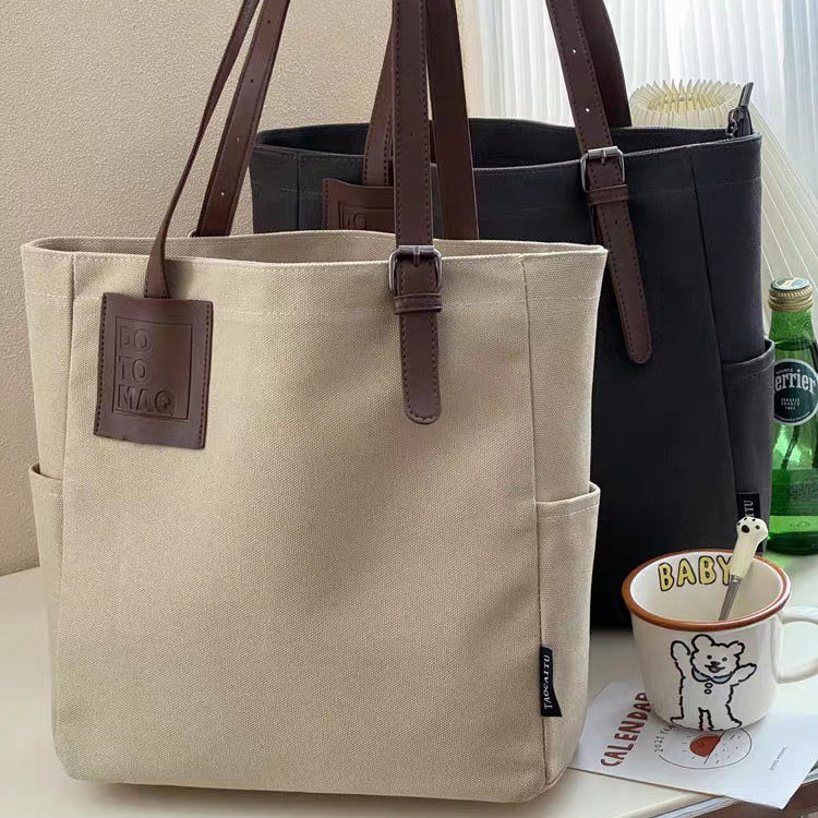 Thickened Single-Shoulder Tote Canvas Bag