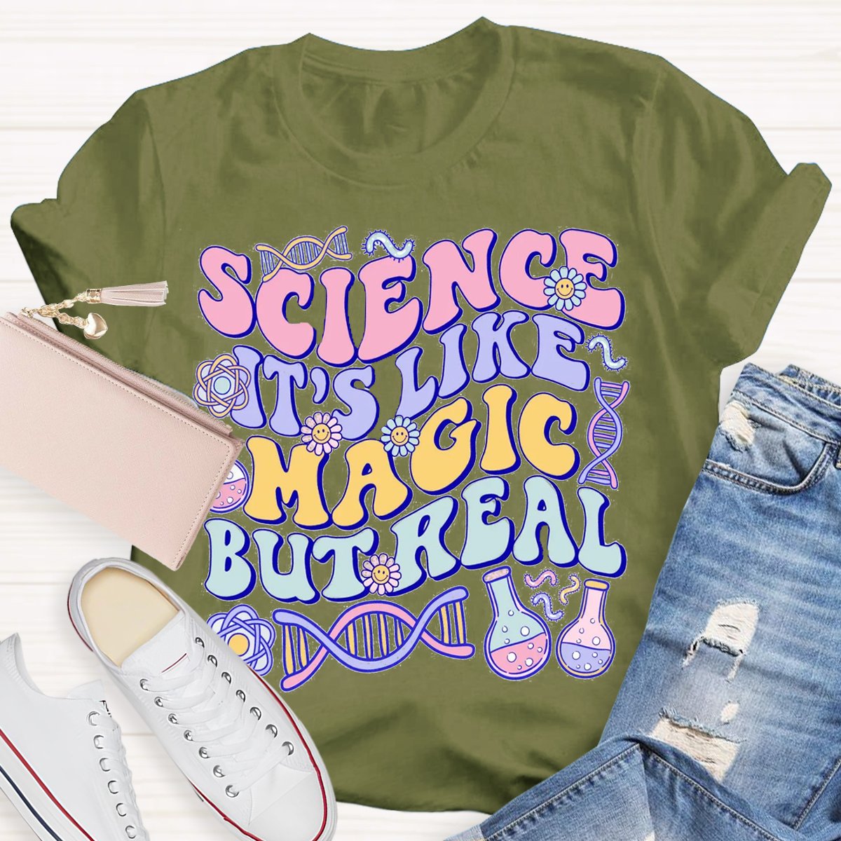Science Like Magic But Real Science Teacher Shirt
