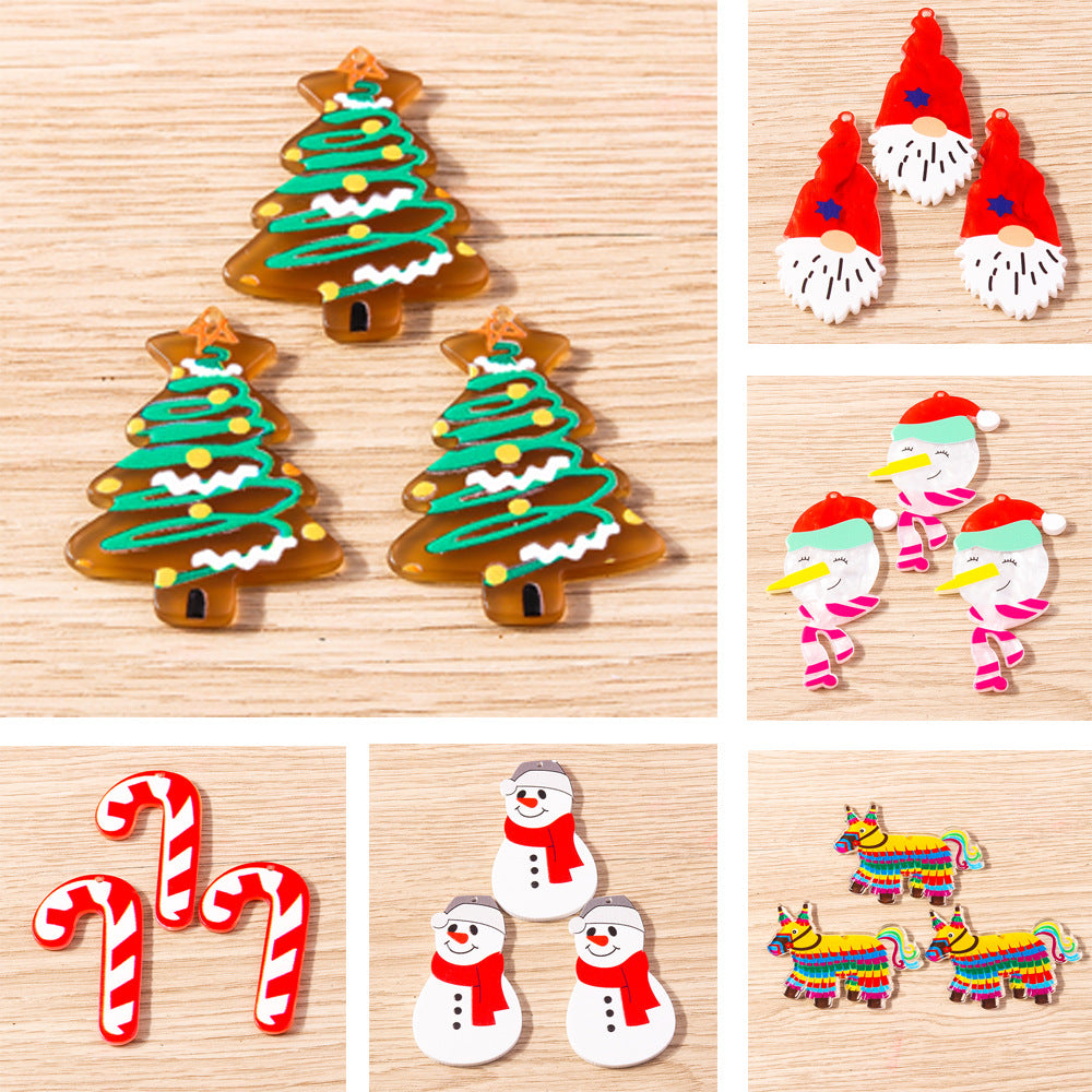 Creatively Designed Christmas Tree Sock Snowman Ornaments