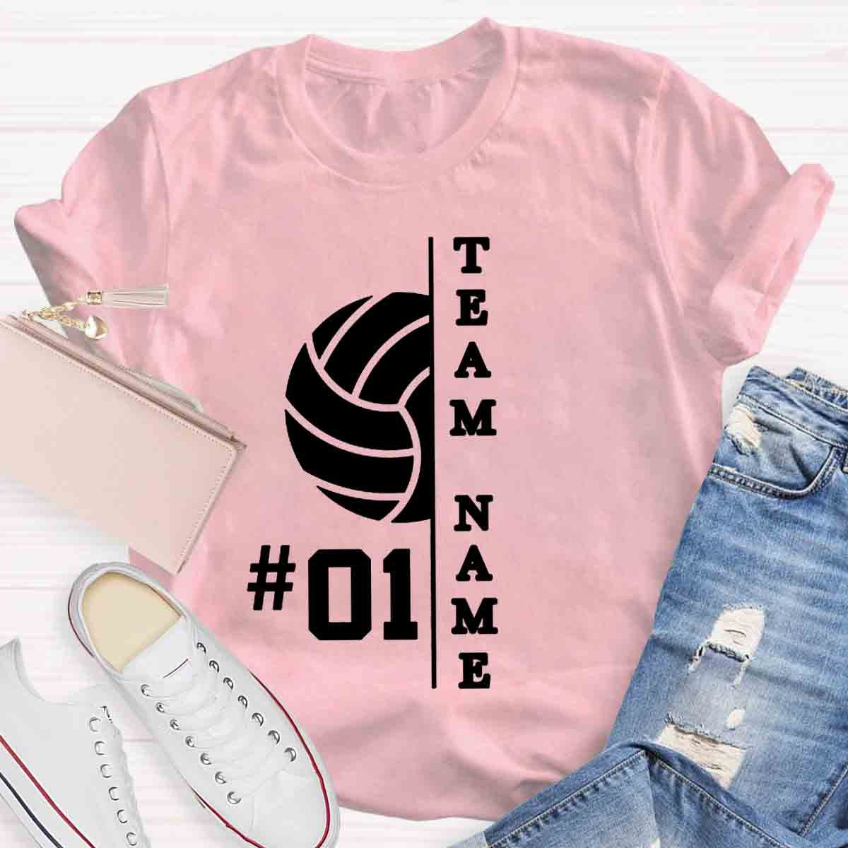 Personalized Team Name And Number T-Shirt