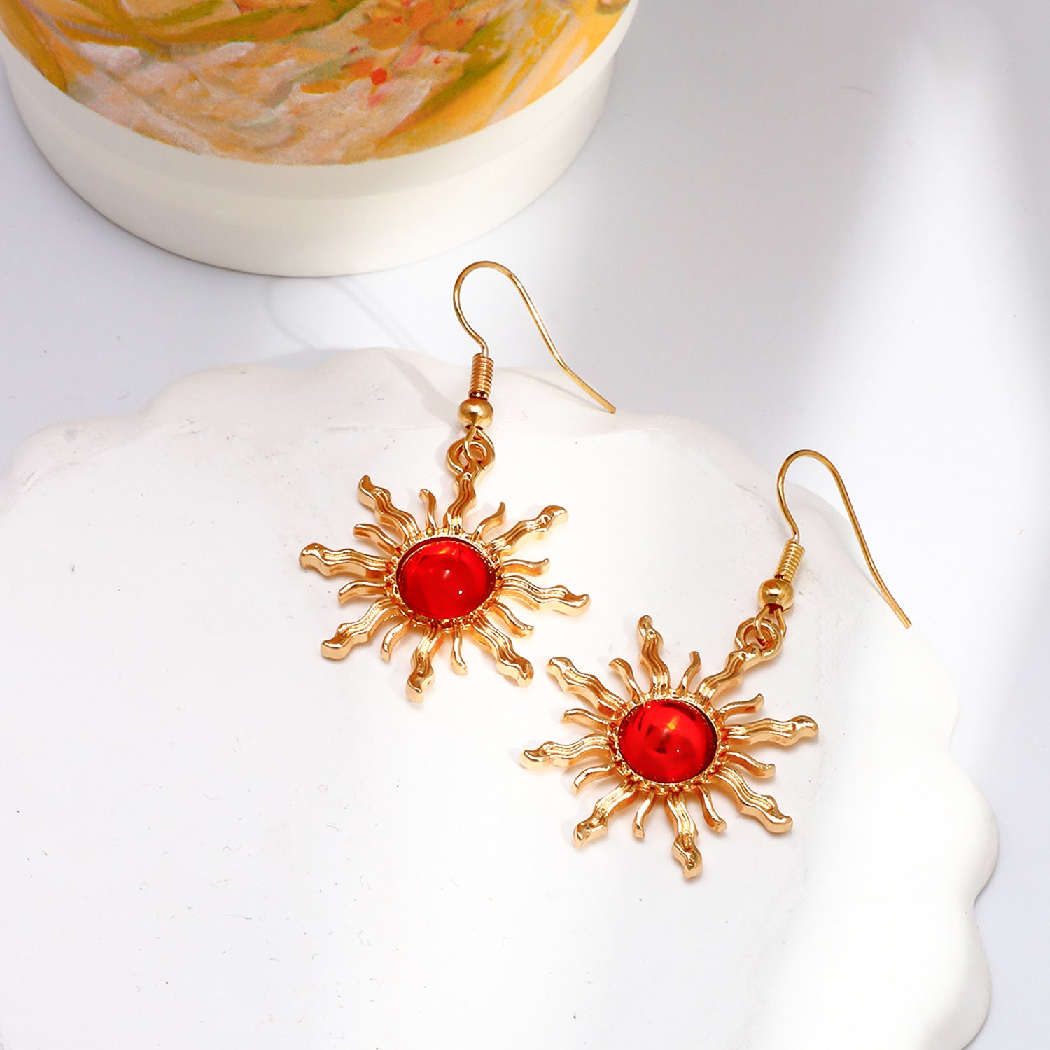 Bohemian Retro Fashion Sun Earrings