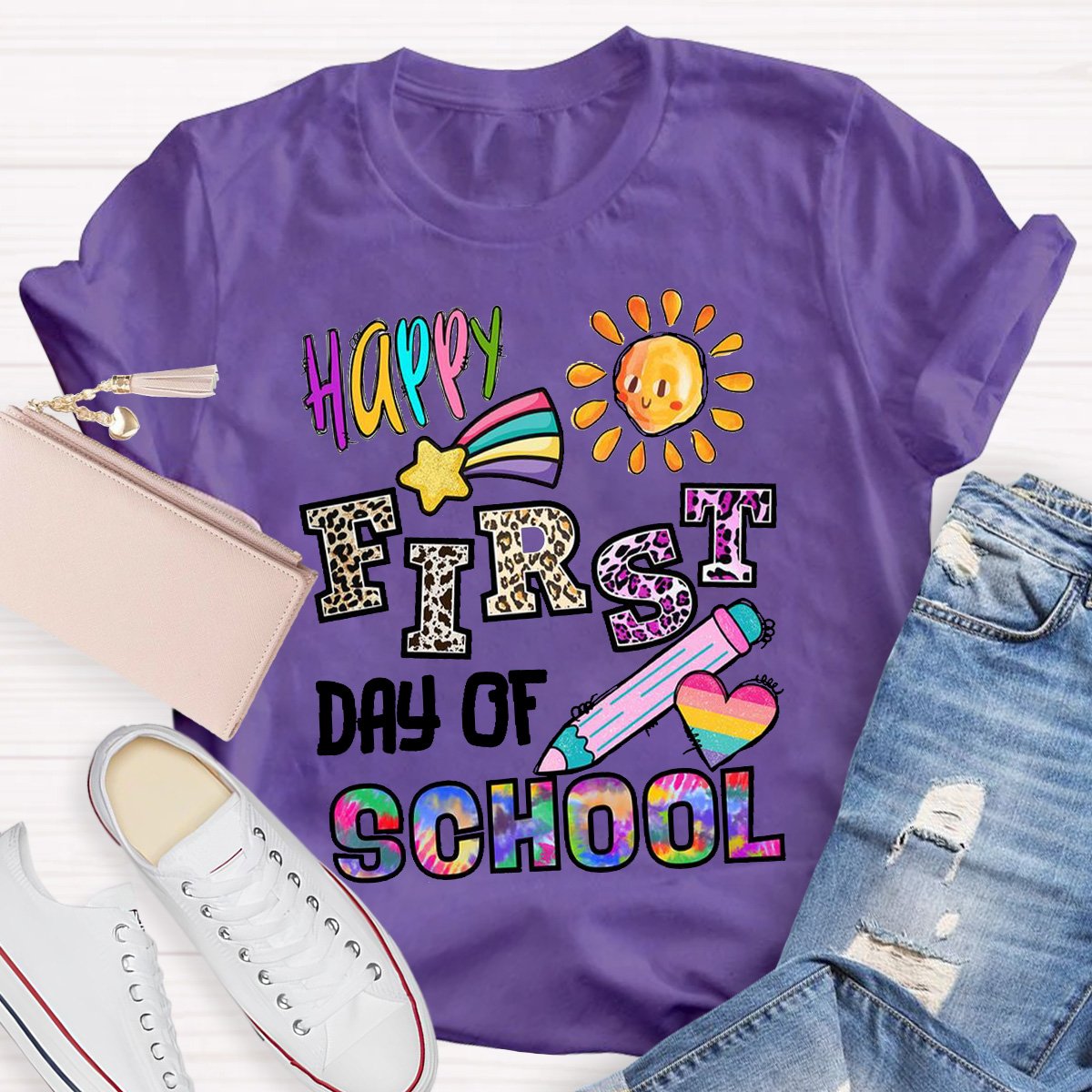 Happy First Day Of School Teacher Shirt