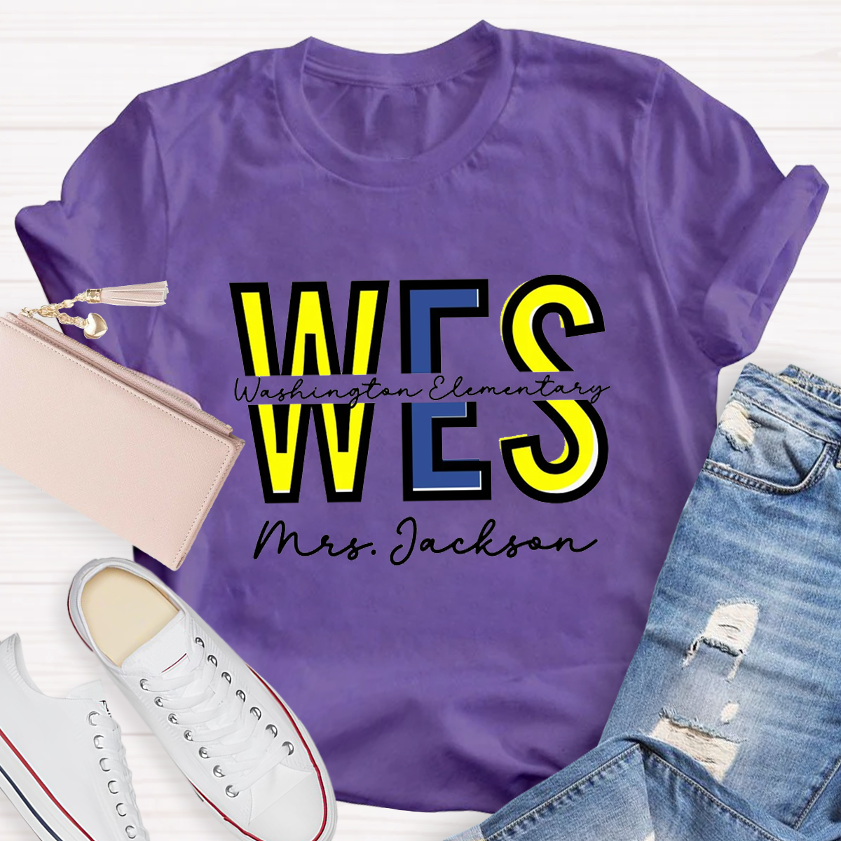 Personalized School And Teachers Name T-Shirt