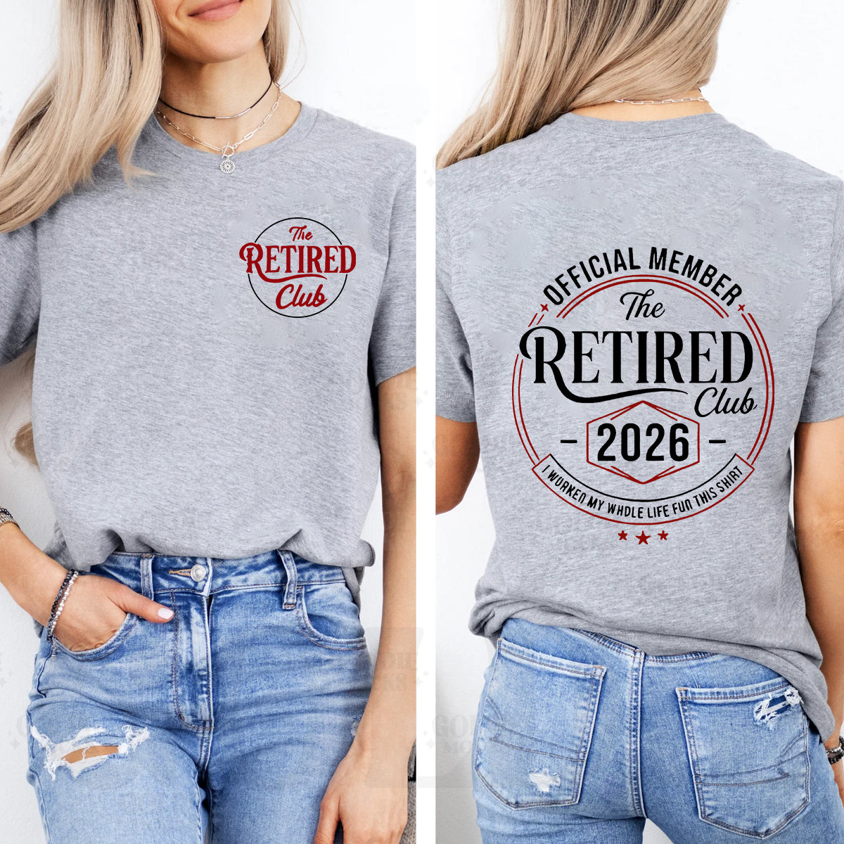 The Retired Club 2026 Double Printed T-shirt