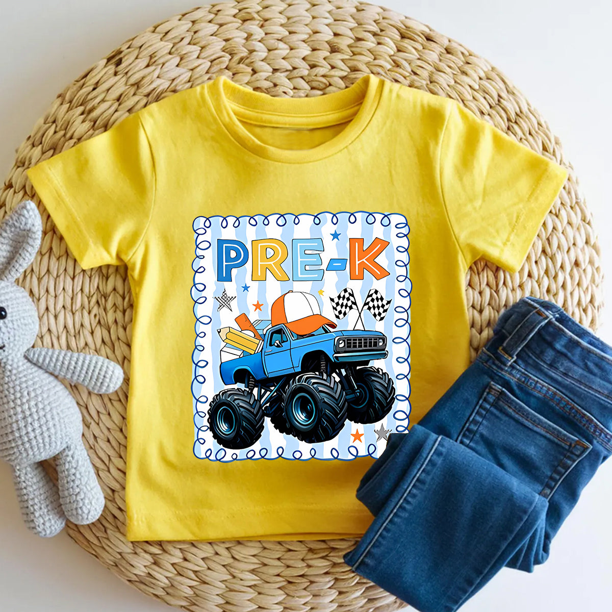 Personalized Grade Cool Sunglasses Bus Kindergarten Toddler T-shirts