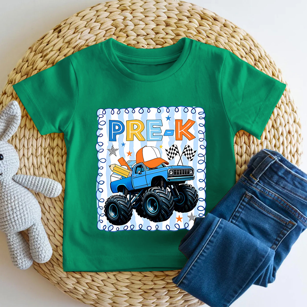 Personalized Grade Cool Sunglasses Bus Kindergarten Toddler T-shirts