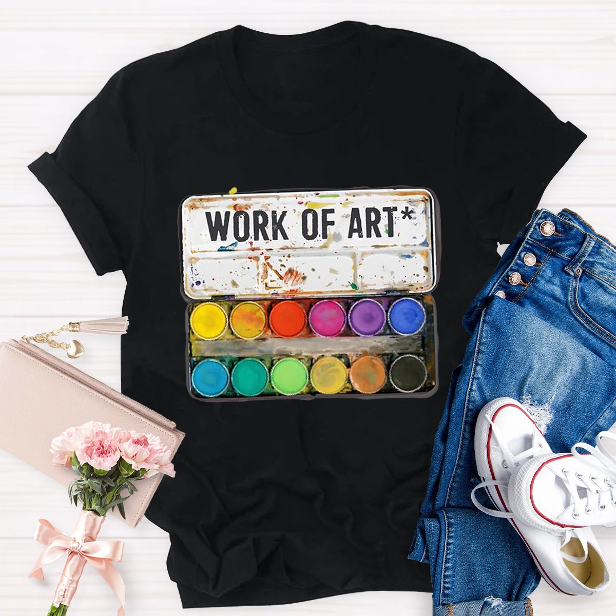 Work Of Art Teacher Shirt