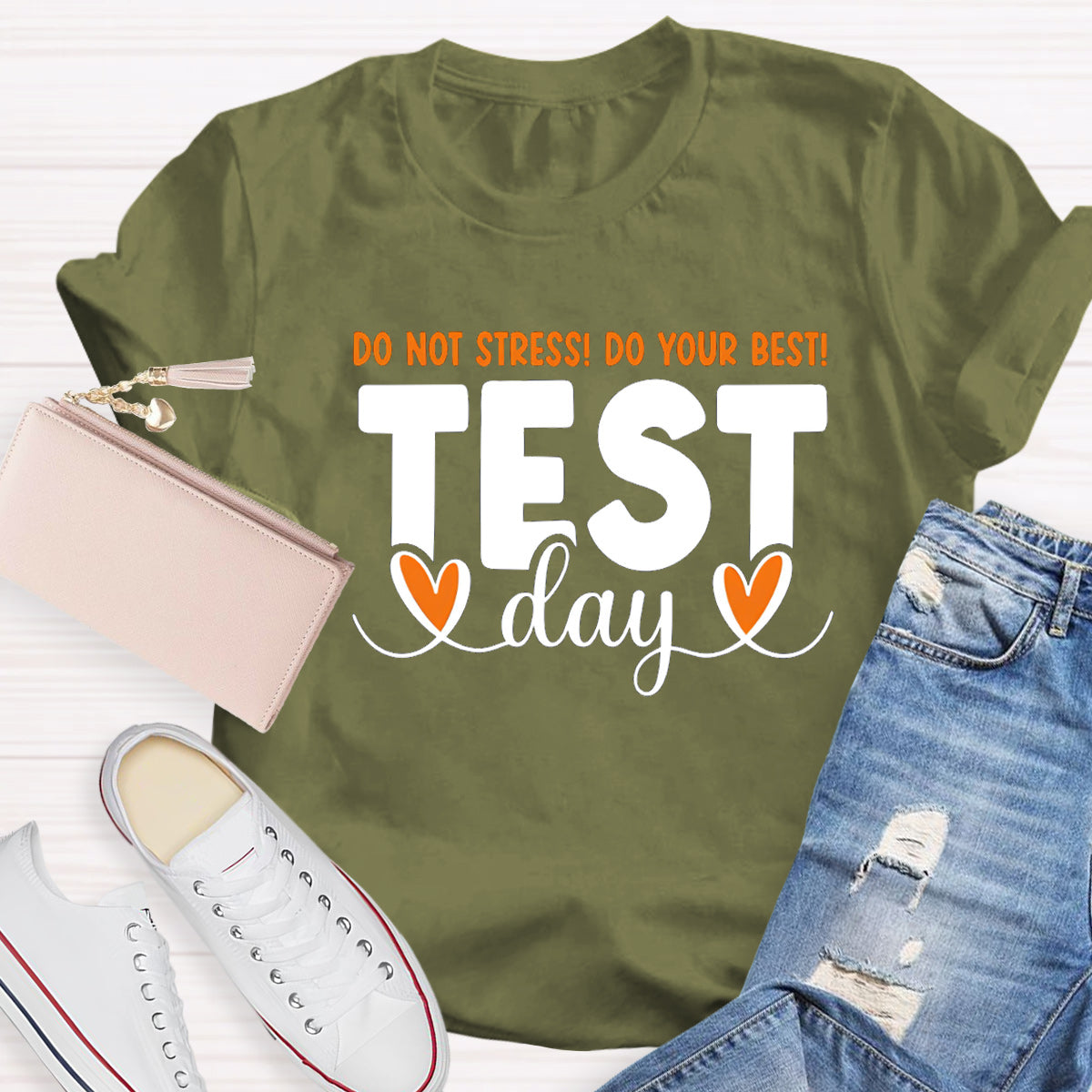 Don't Stress Do Your Best Test Day Teacher T-Shirt