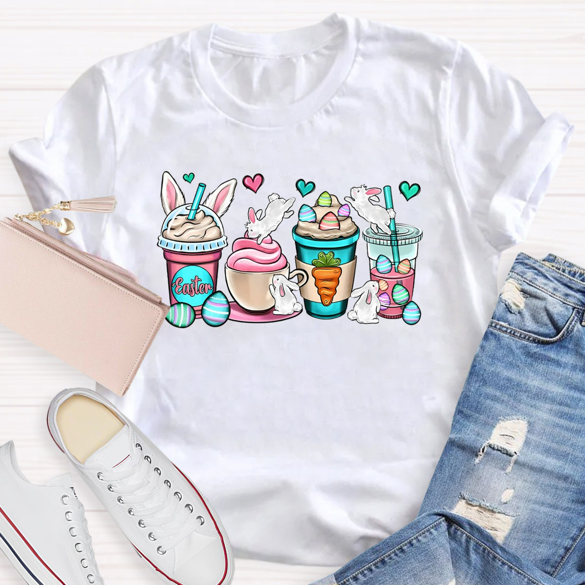 Easter Coffee Cups T-Shirt