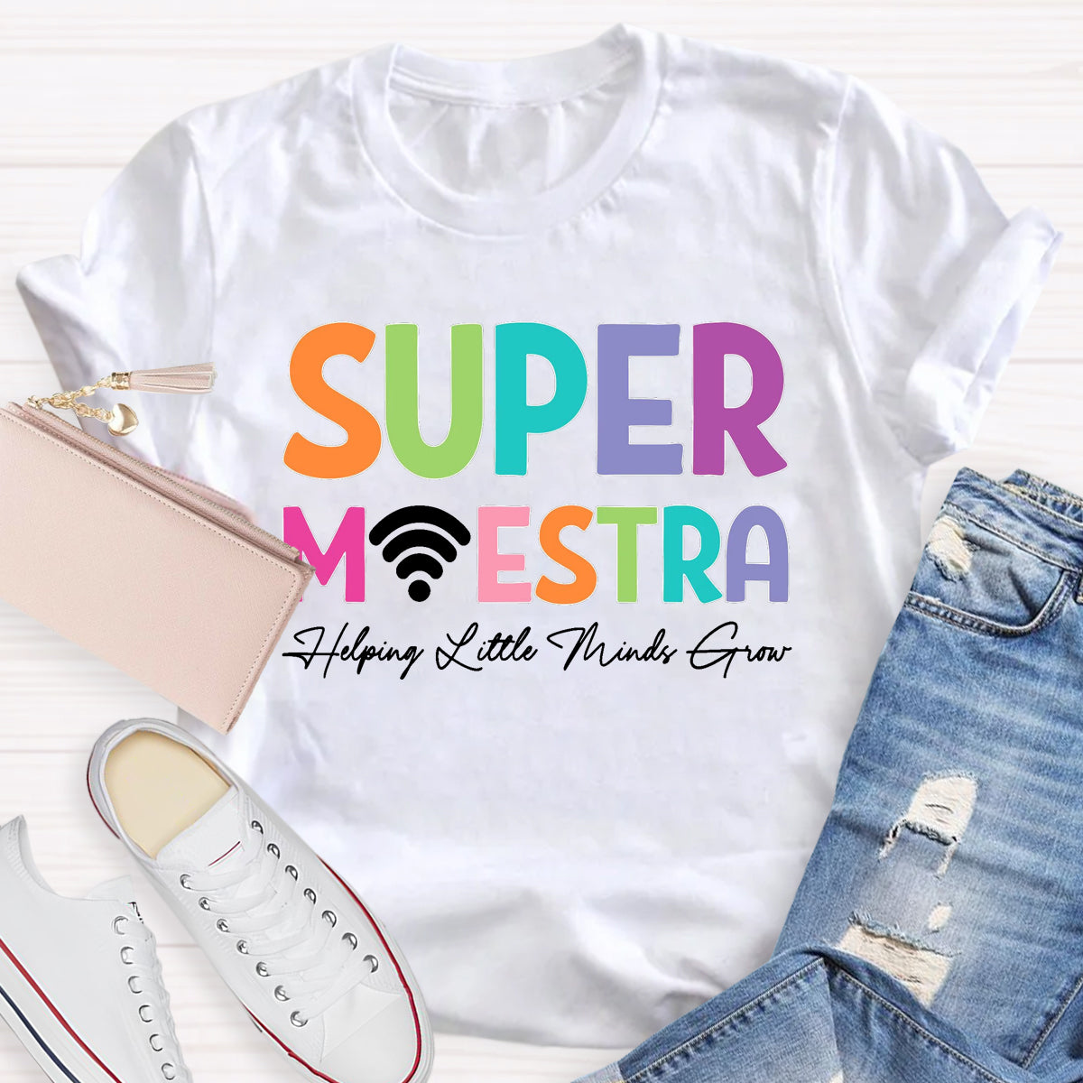 Super Maester Help Little Minds Grow Teacher T-Shirt