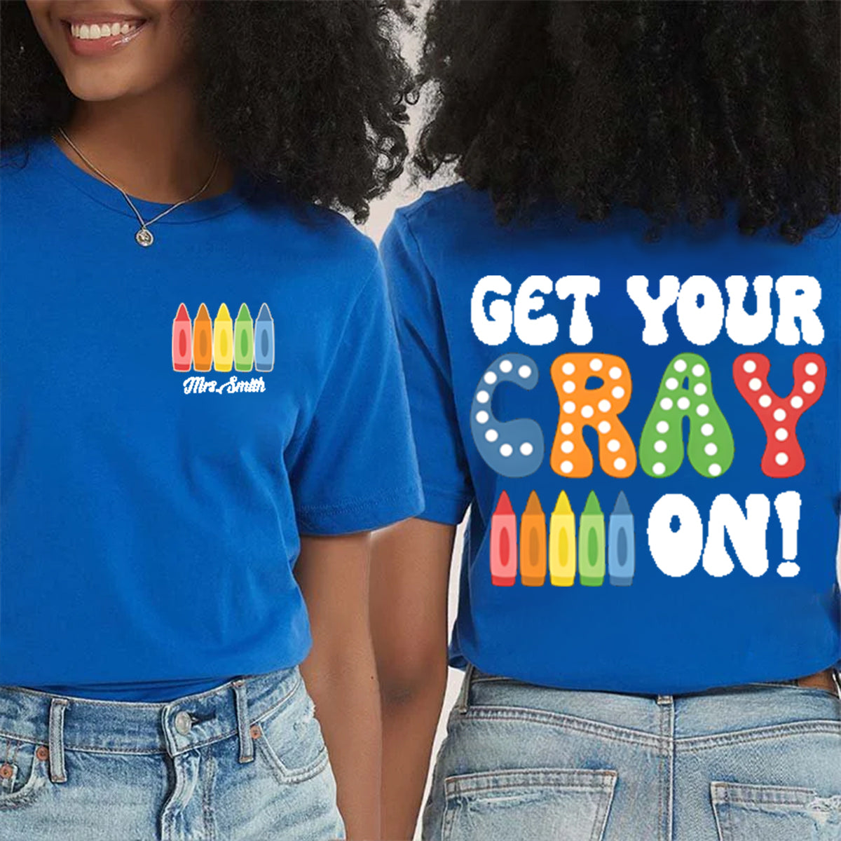 Personalized Name Get Your Cary On Double Printed T-shirt