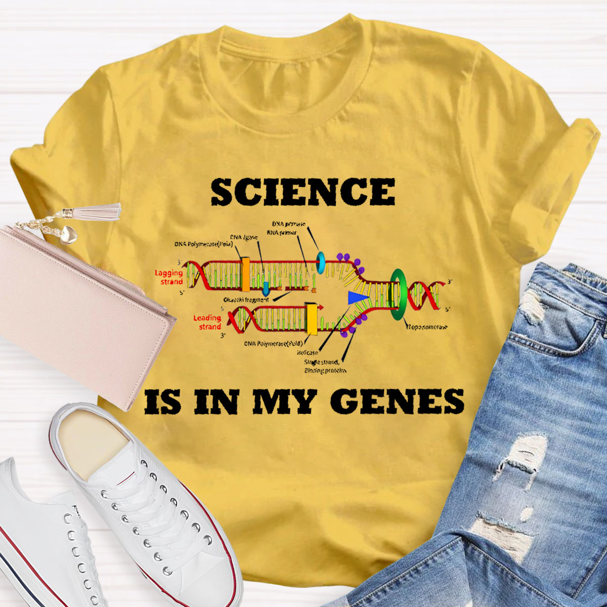Science Is In My Genes Teacher T-Shirt