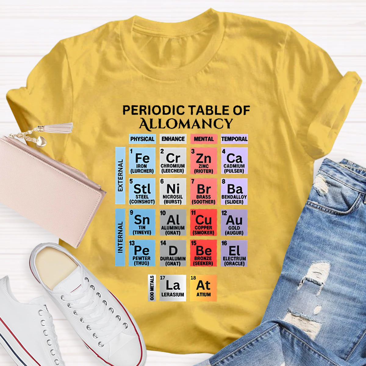 Periodic Table Of Allomancy Teacher T-Shirt