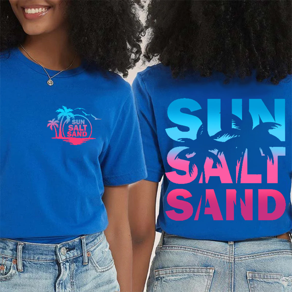 Sun Salt Sand Double Printed T-shirt