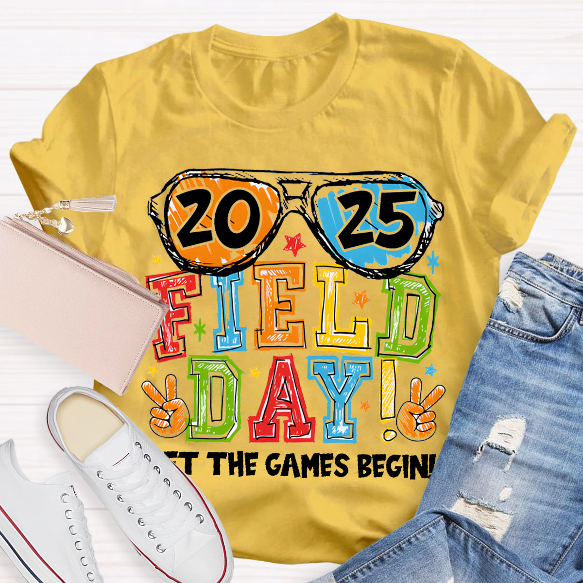 Field Day Let The Games Begin Teacher T-Shirt