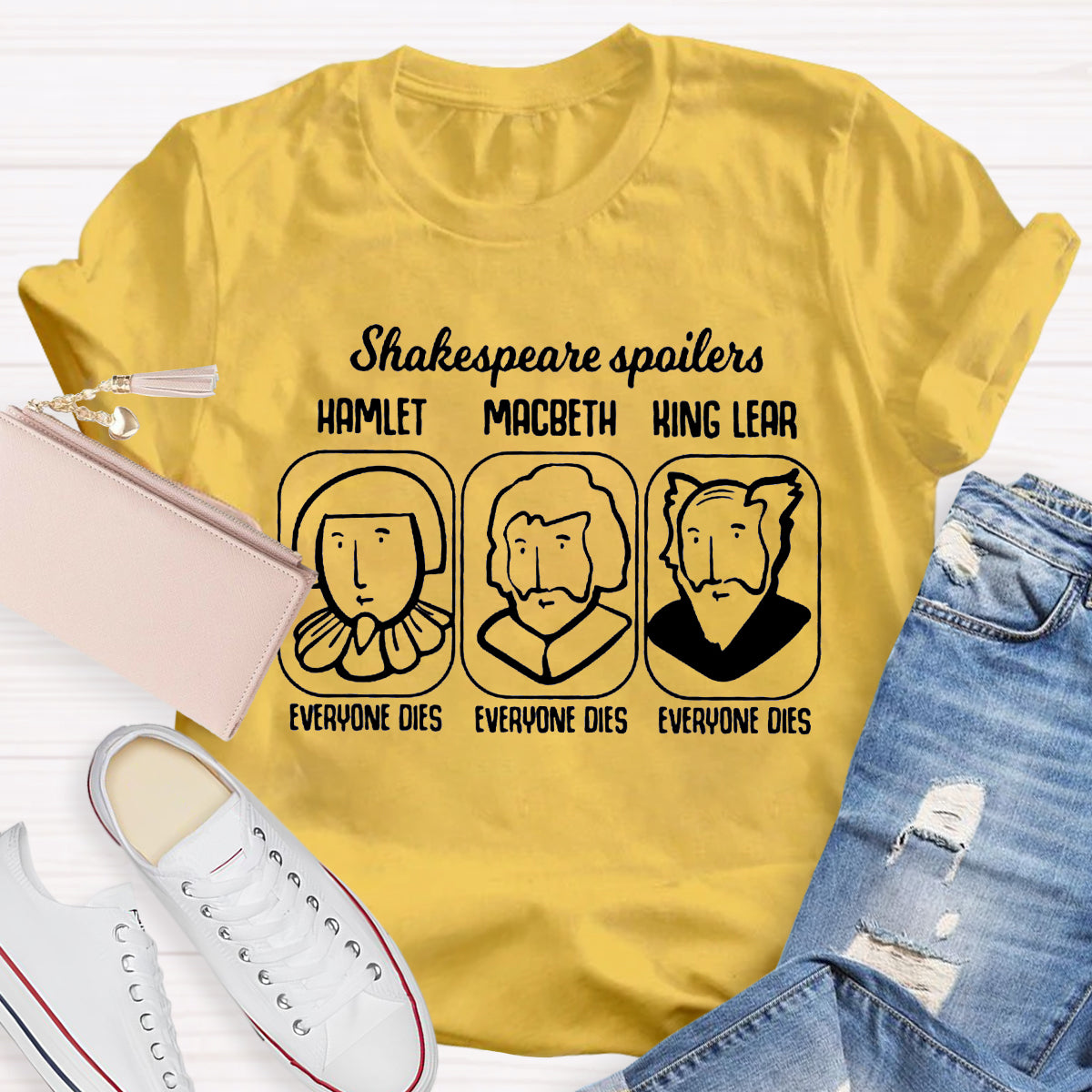 Shakespeare Spoilers Teacher T-Shirt