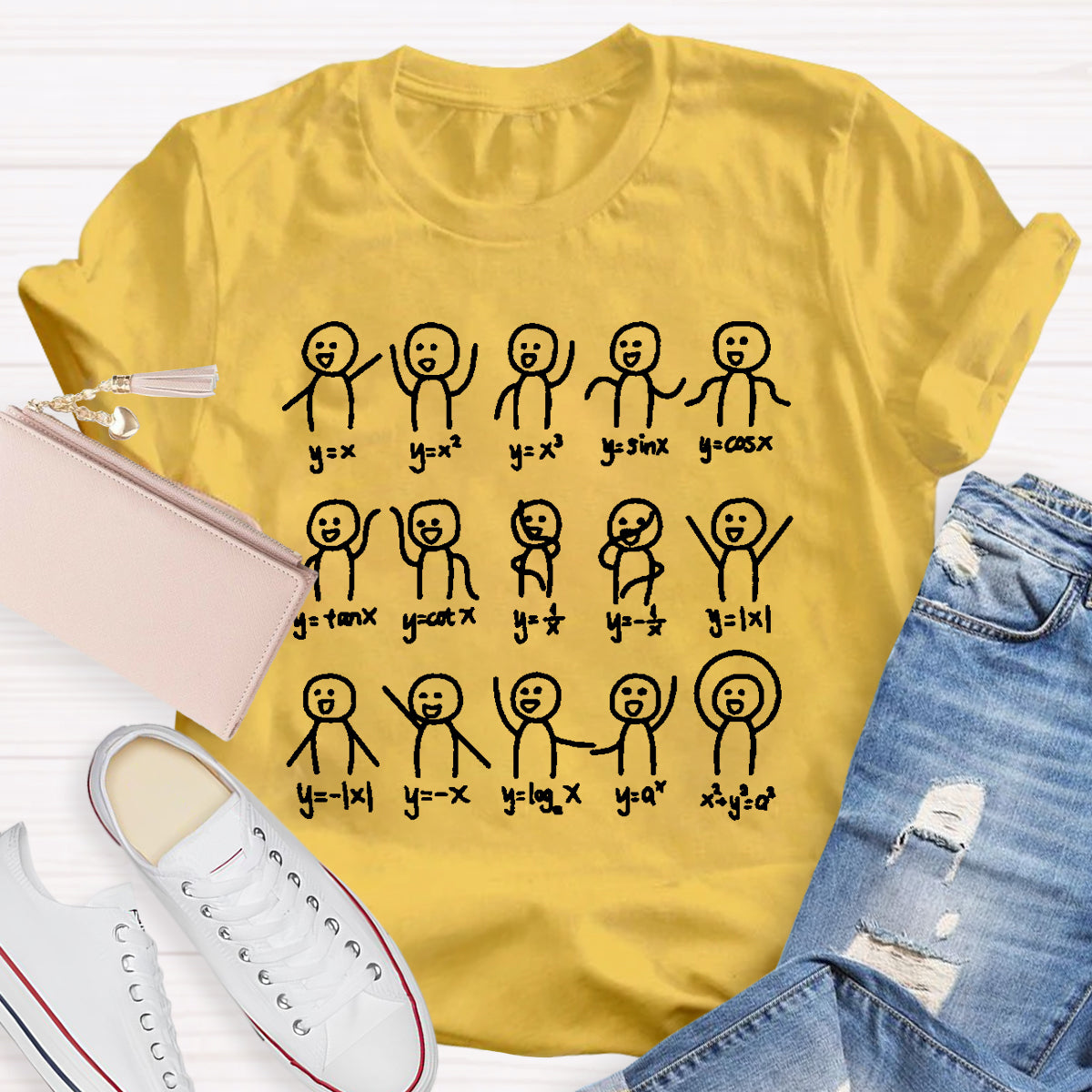 Graph Algebra Dance Figures Math Teacher T-Shirt