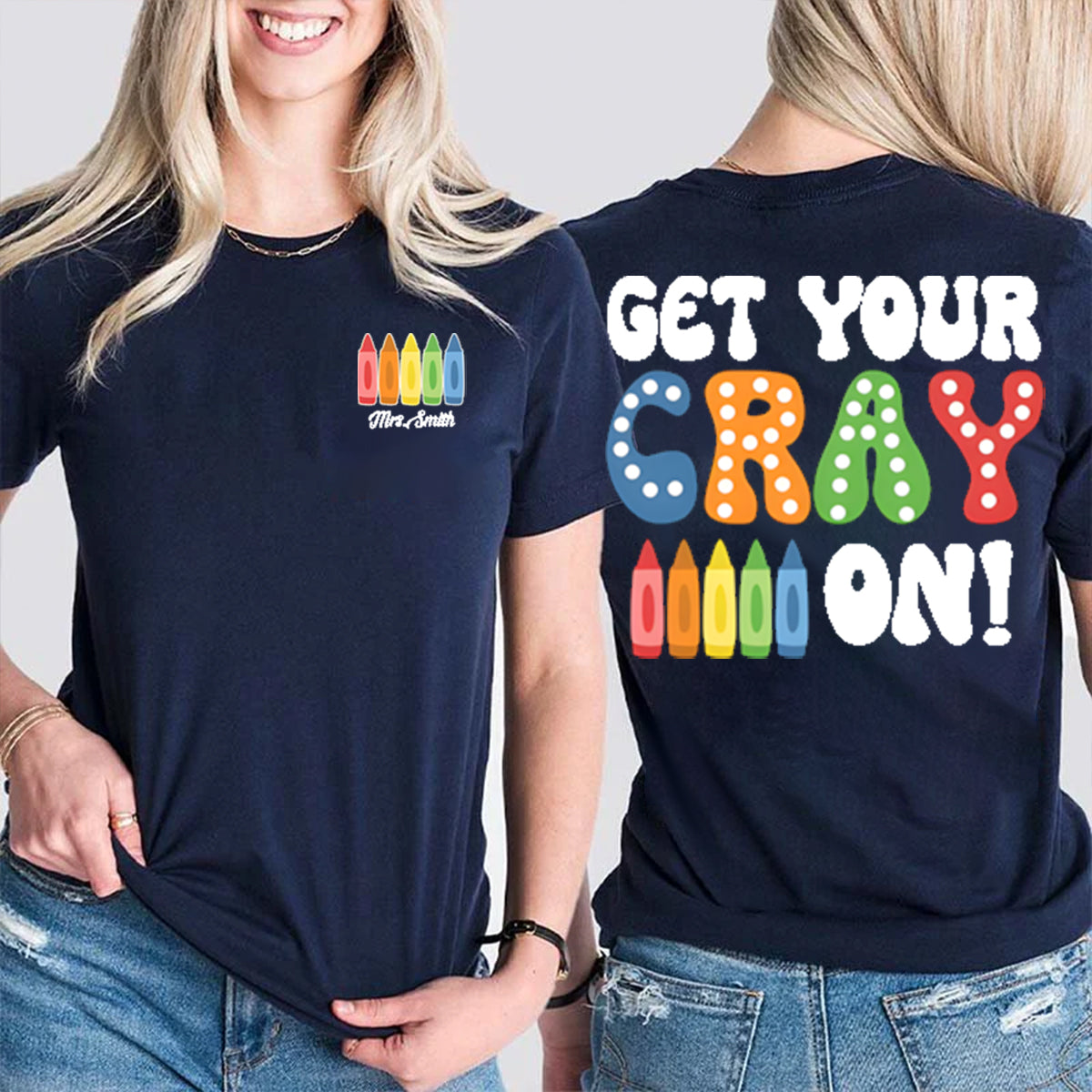 Personalized Name Get Your Cary On Double Printed T-shirt