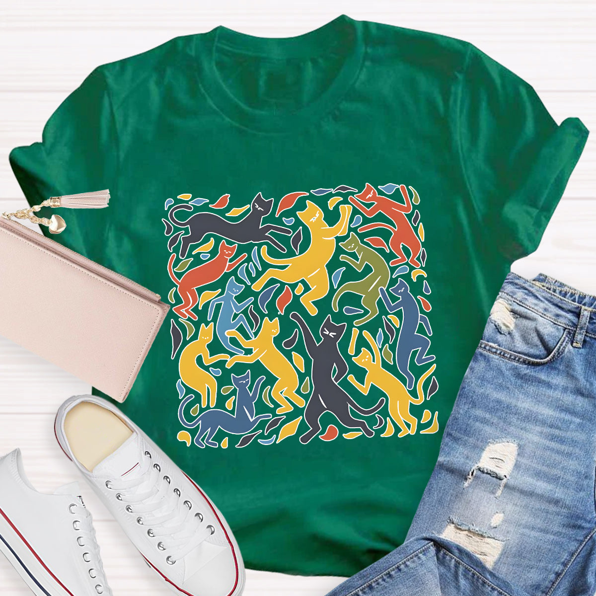 The Dance Inspired Cat Art Teacher T-Shirt