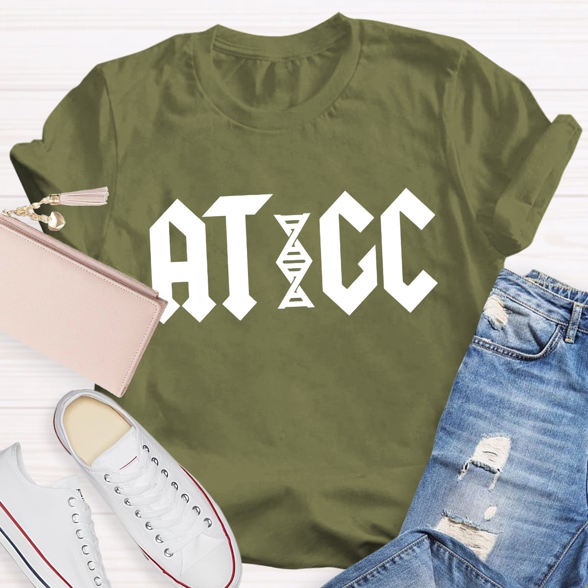ATGC Molecular Biology Genetics Teacher T-Shirt