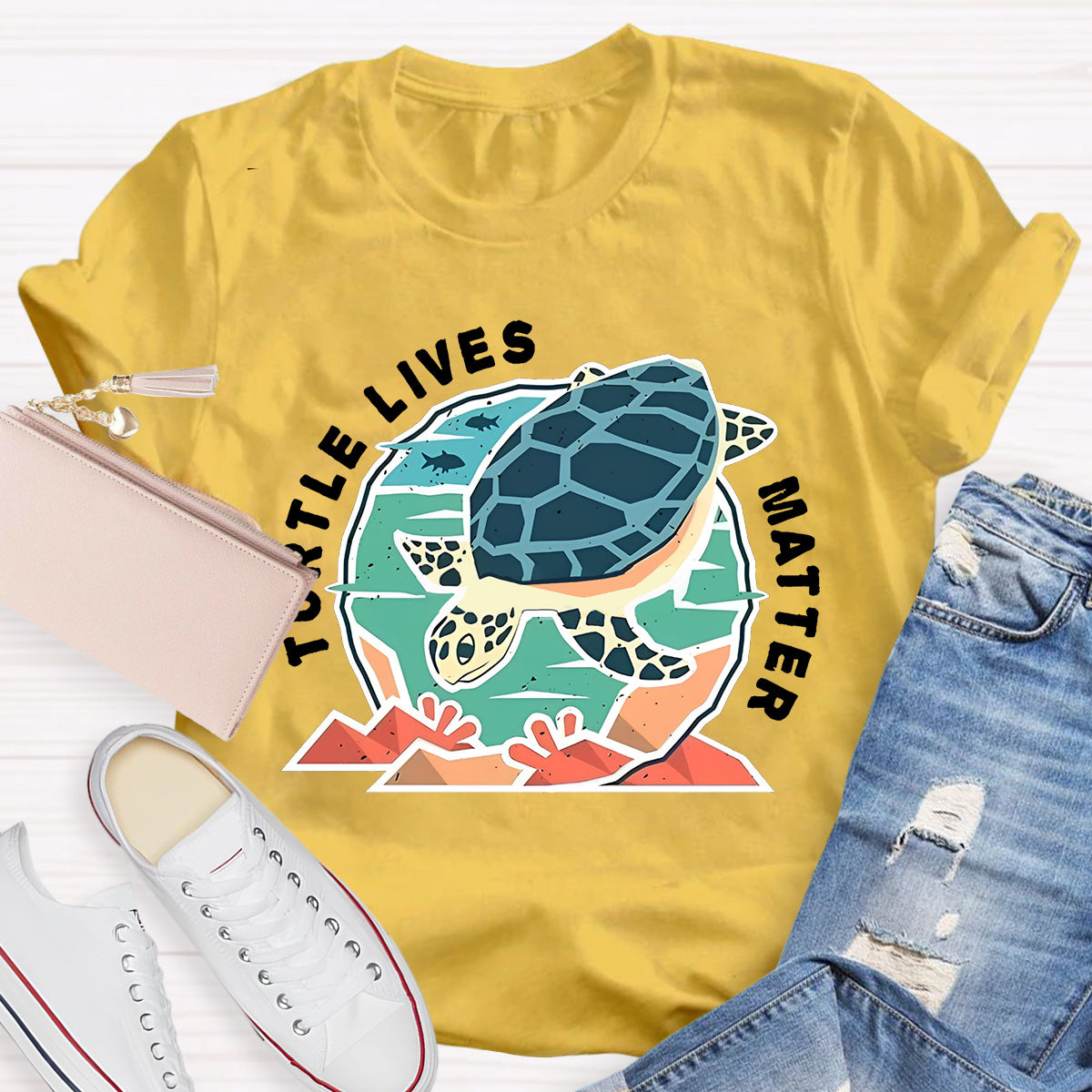 Turtle Lives Matter Teacher T-Shirt