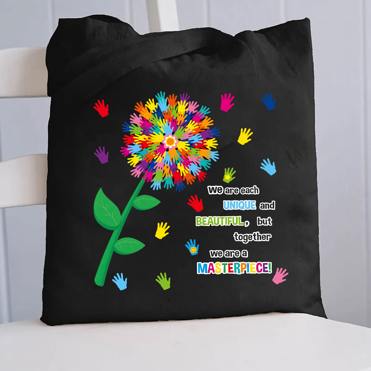 We Are Each Unique And Beautiful Canvas Tote Bag