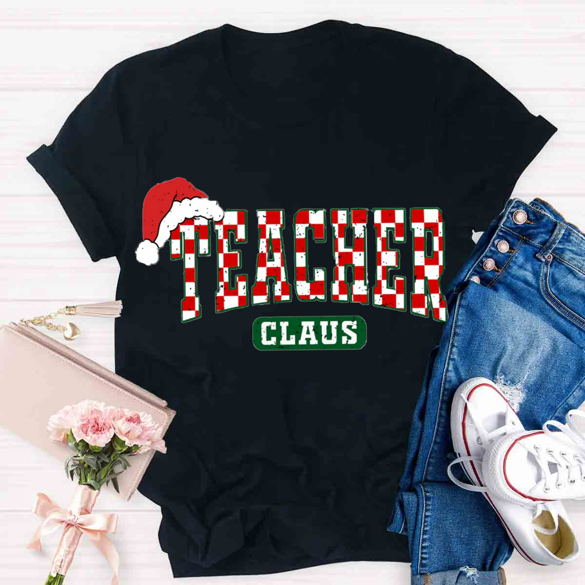 Teacher Claus Christmas T-Shirt