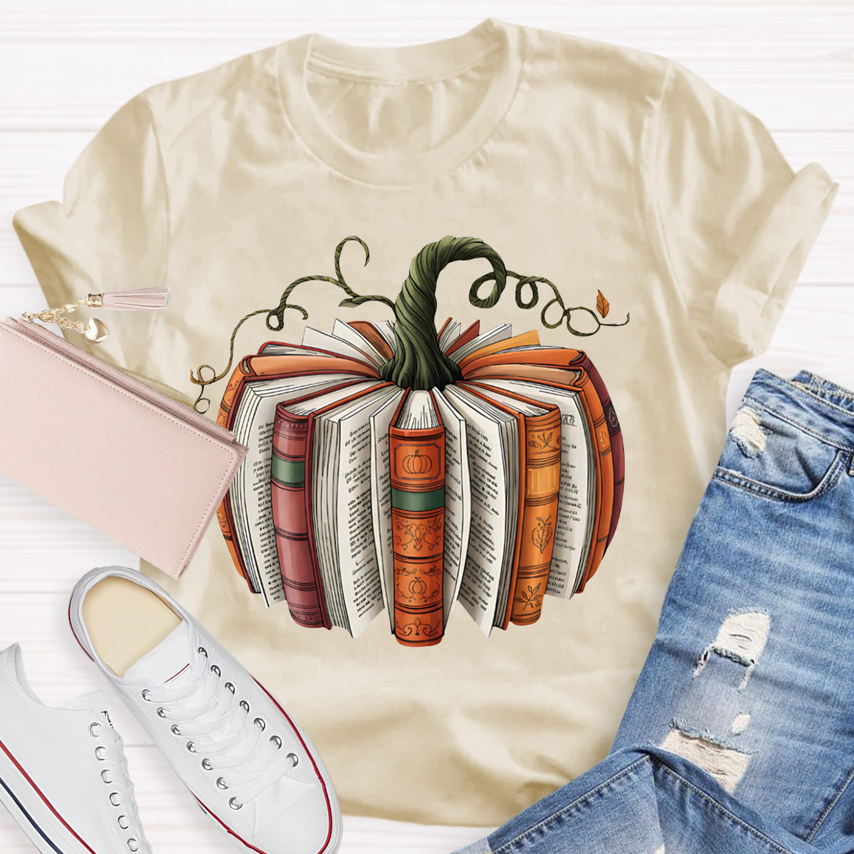 Pumpkin Books Halloween T-shirt