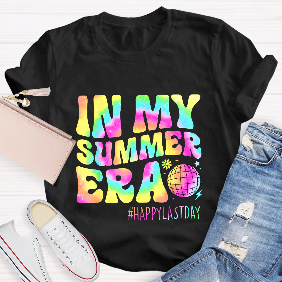 In My Summer Era Happy Last Day Teacher T-Shirt