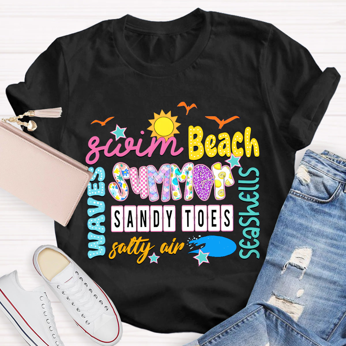 Swim Beach Summer Break T-Shirt