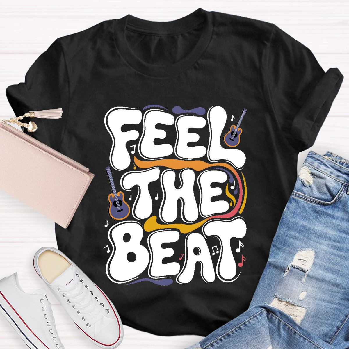 Feel The Beat Teacher T-Shirt
