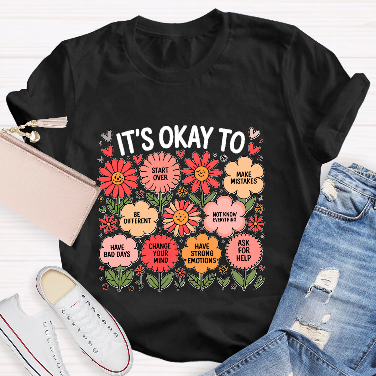 It's Okay To Make Mistakes Be Different Teacher T-Shirt