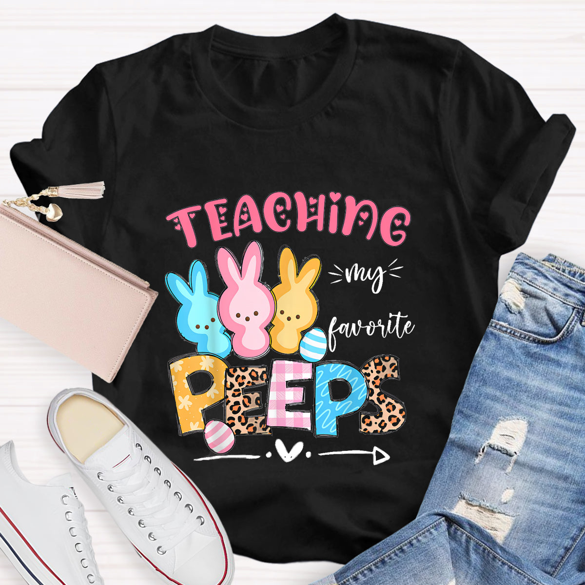 Teaching My Favorite Peeps Easter Teacher T-Shirt