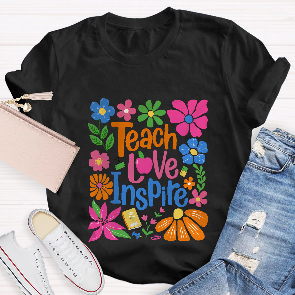 Teach Love Inspire Teacher T-Shirt