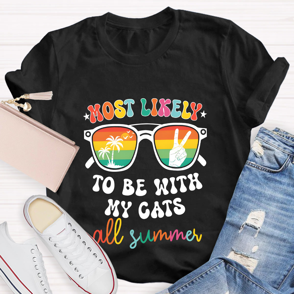 Personalized Text Most Likely To Do Something All Summer T-Shirt