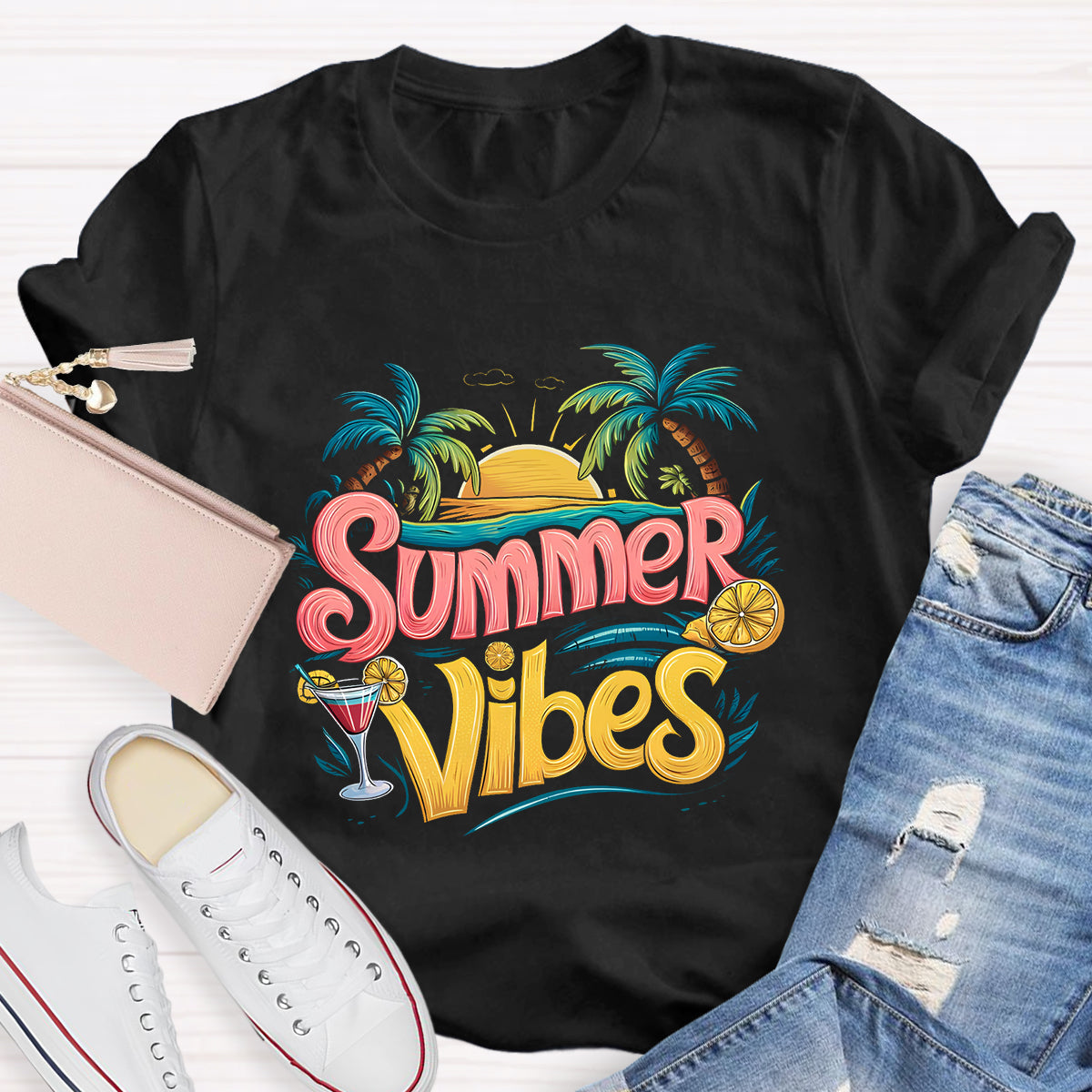 Summer Vines Teacher T-Shirt