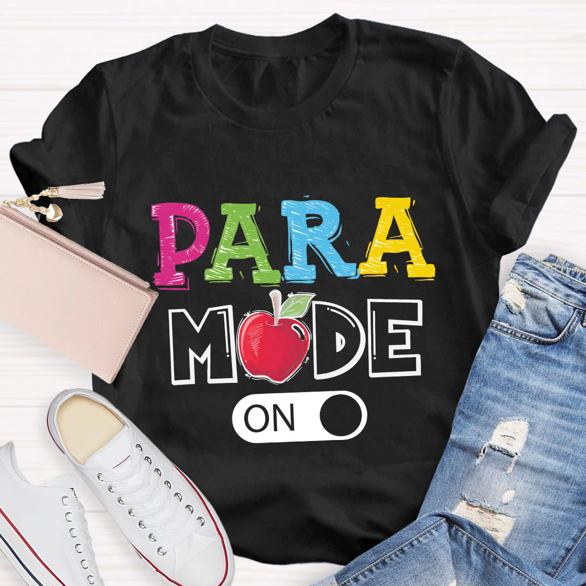 Para Mode On Teacher T-Shirt