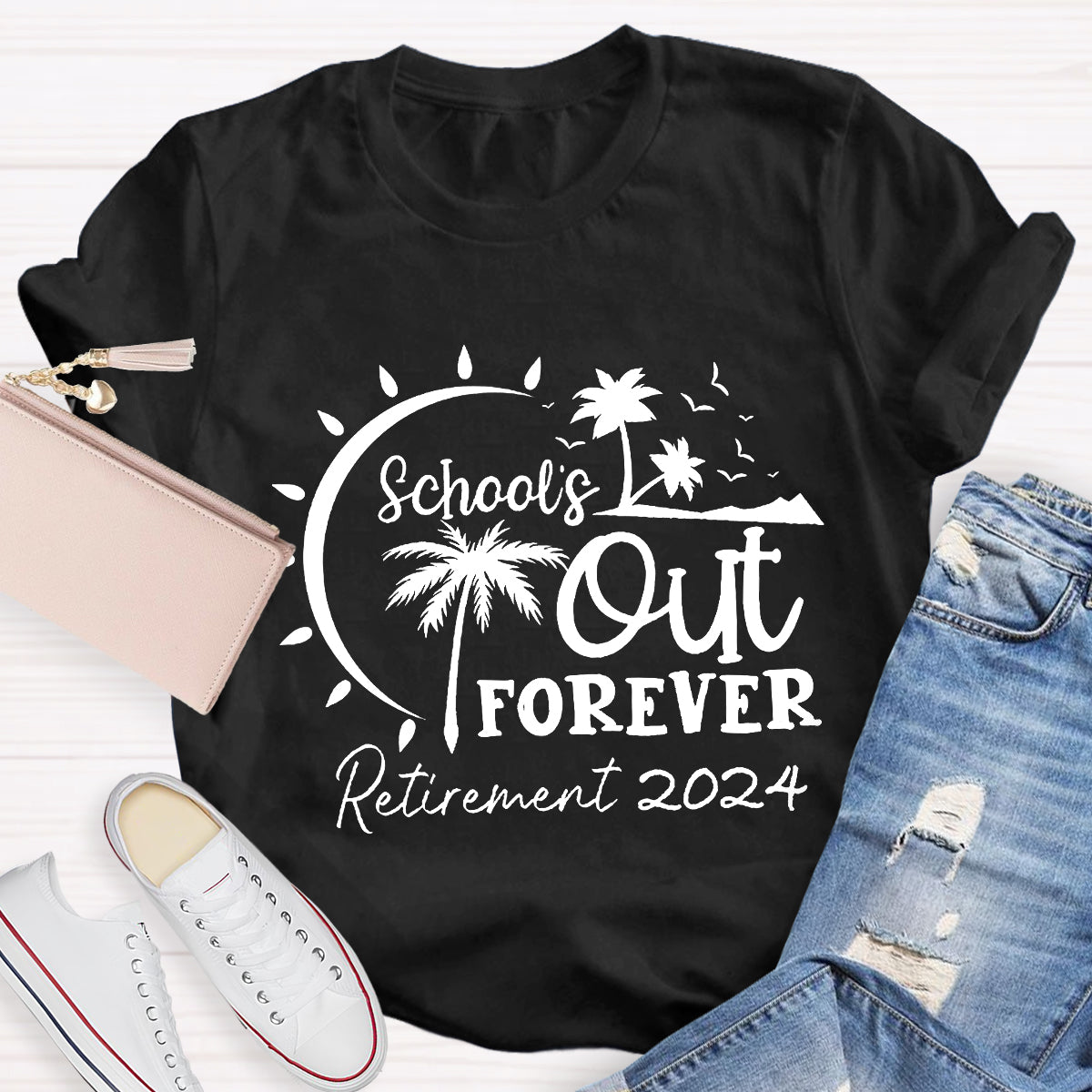 Personalized Retirement Time School's Out Forever T-Shirt