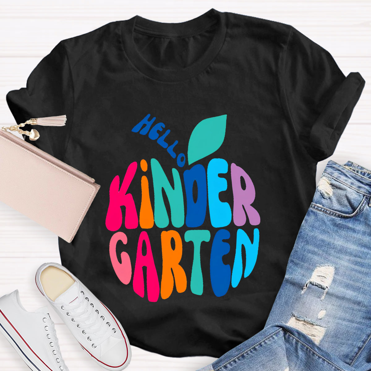 Personalized Grade Hello Kindergarten Teacher T-Shirt
