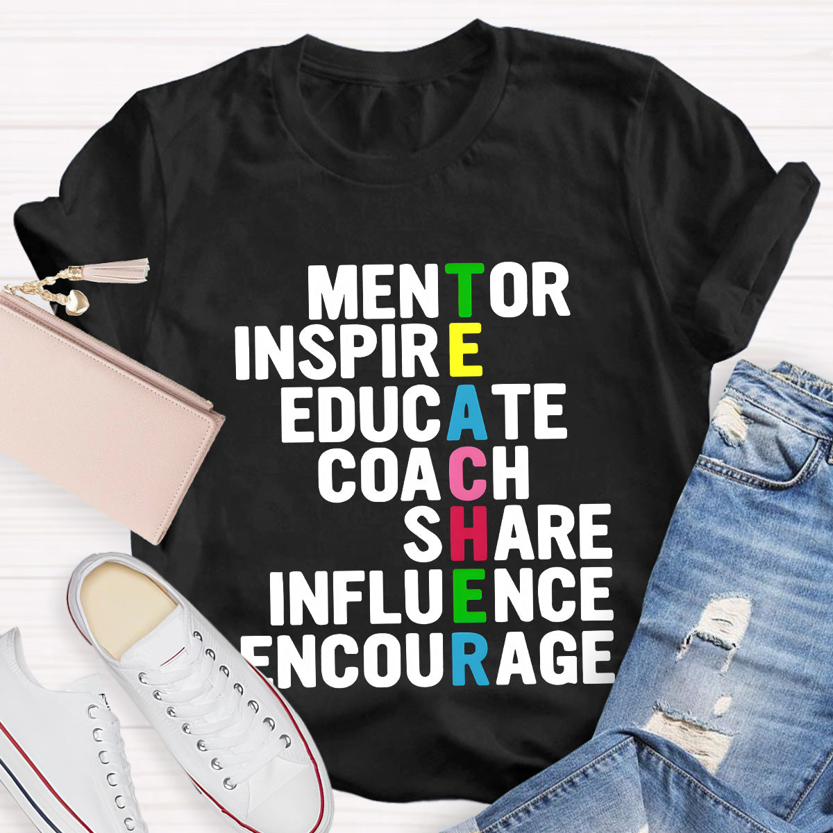 Mentor Inspire Educate Teacher T-Shirt