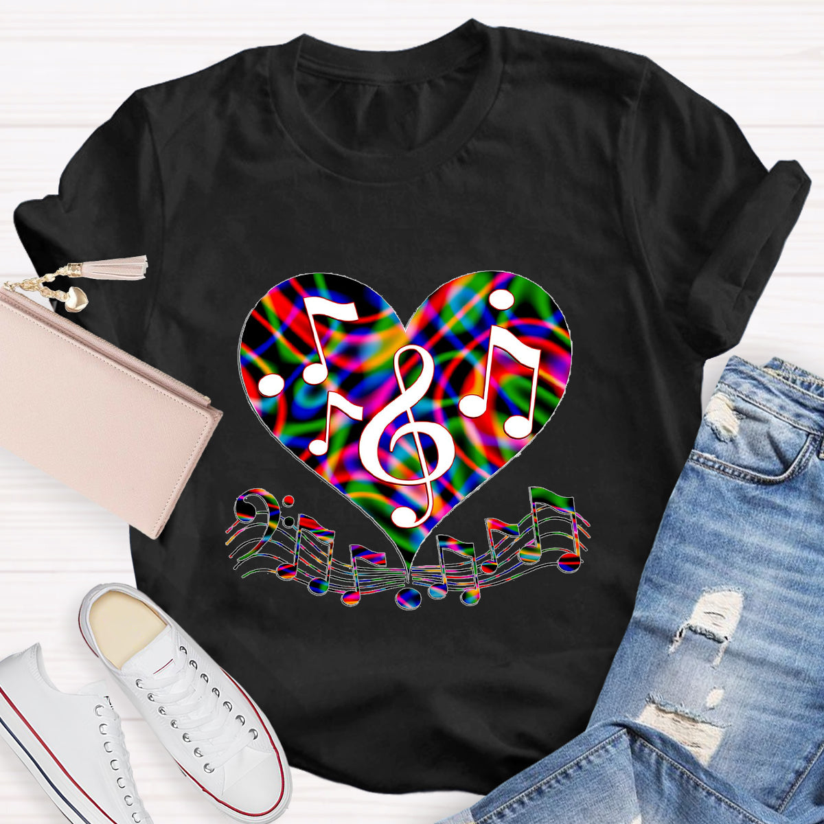 Music Makes My Heart Happy T-Shirt