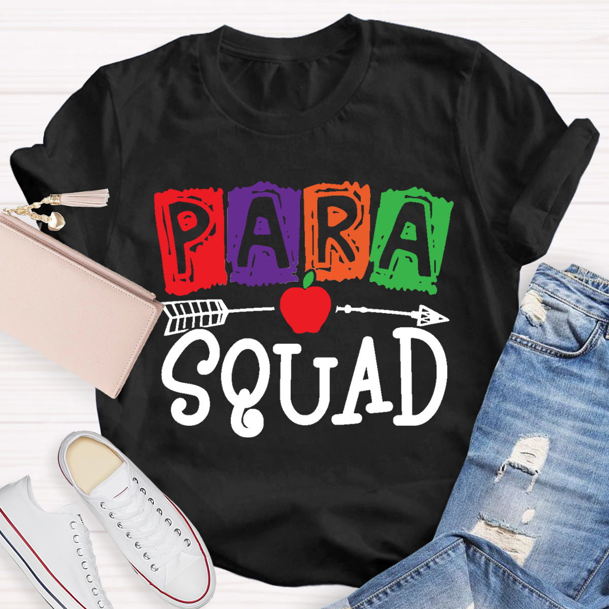 Para Squad Apple Teacher T-Shirt