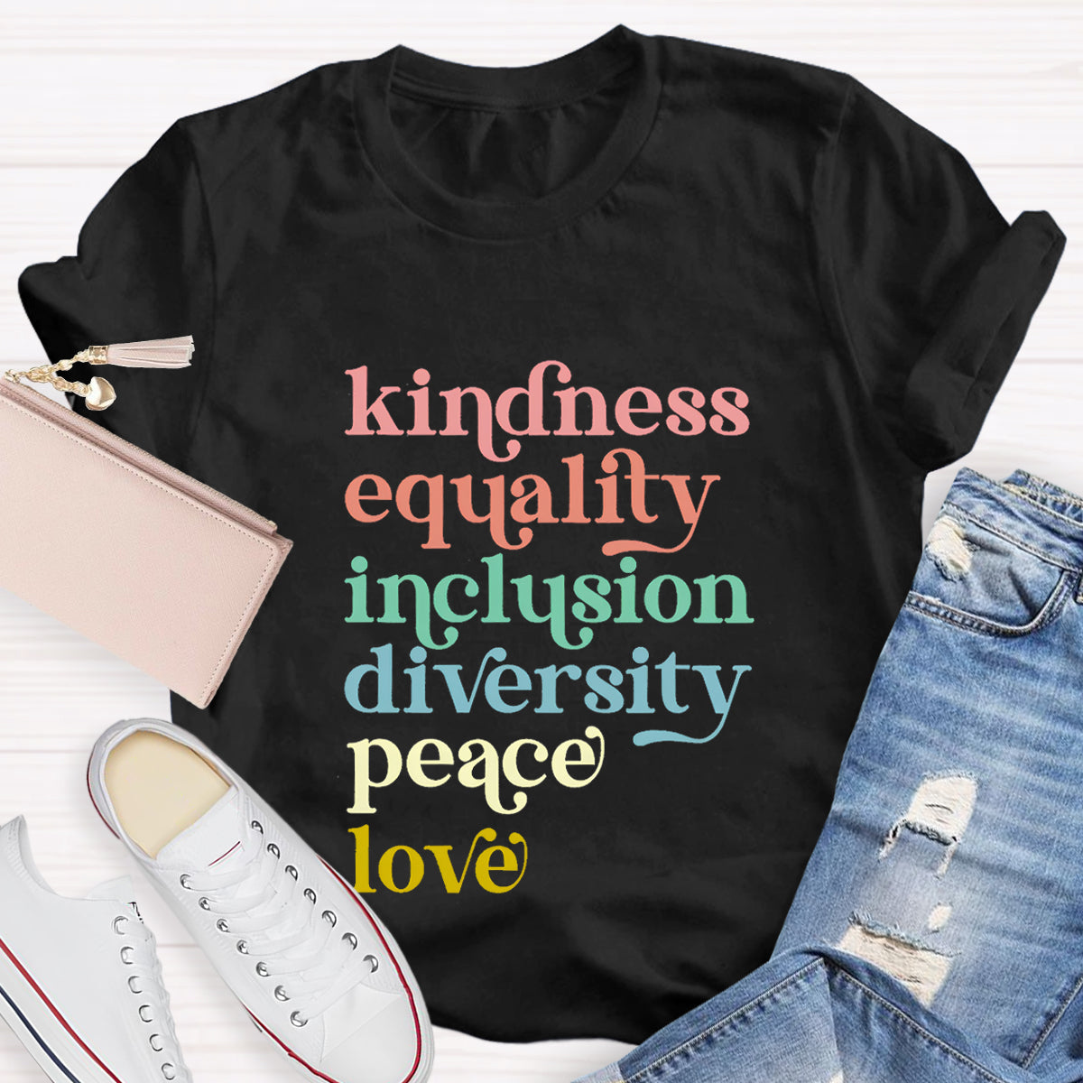Kindness Equality Inclusion Diversity Peace Hope T-Shirt