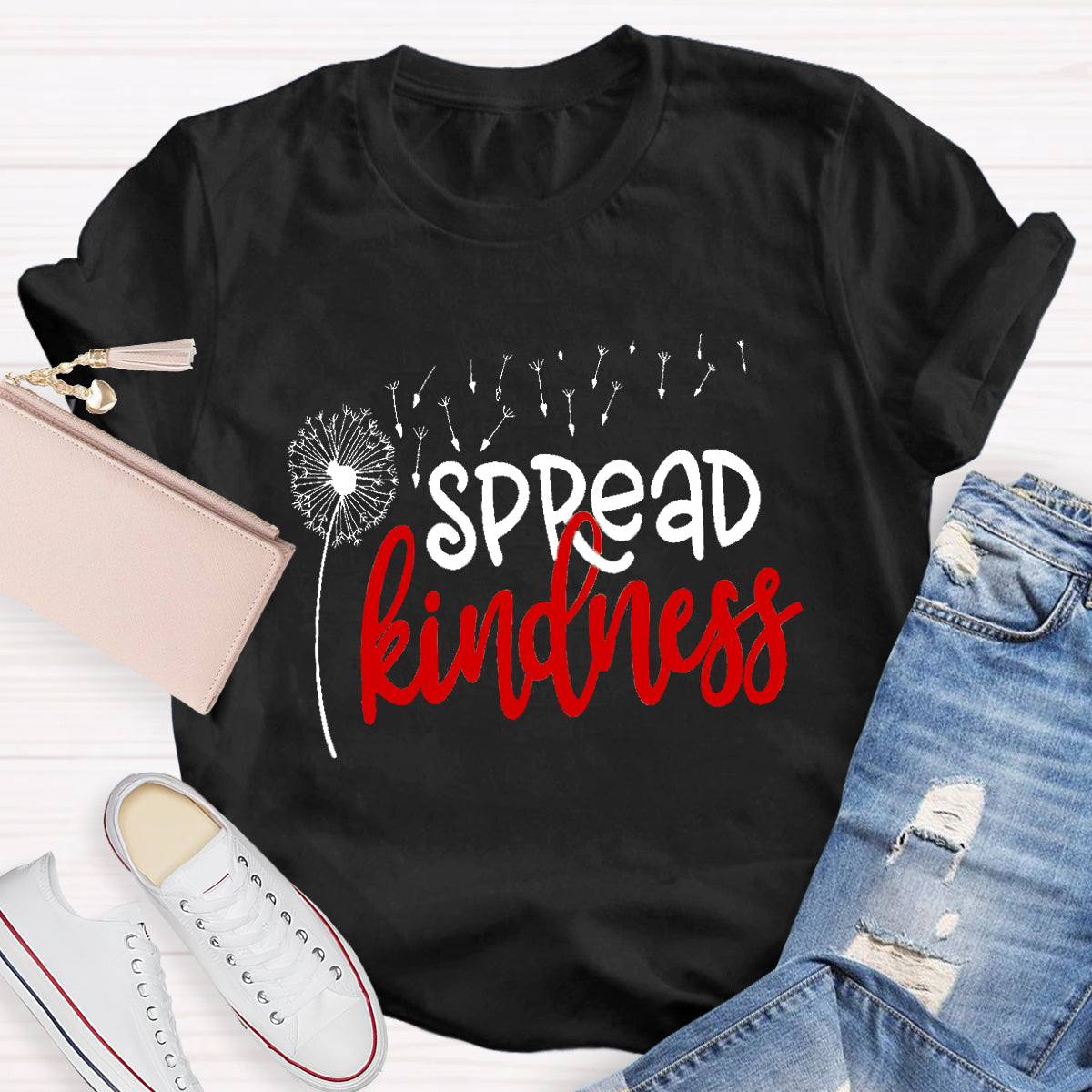 Spread Kindness Dandelion Teacher T-Shirt