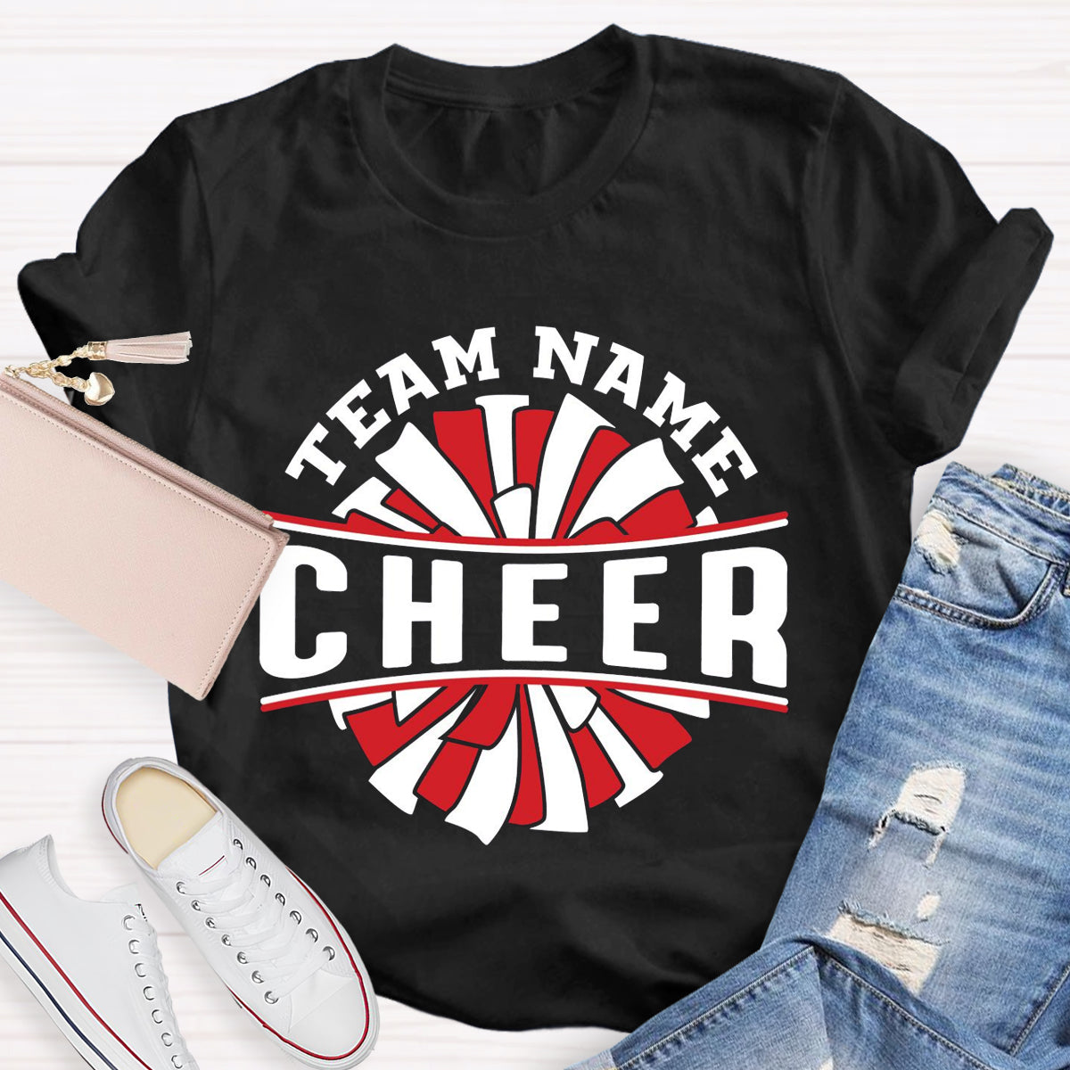 Personalized Team Name Cheer Teacher T-Shirt