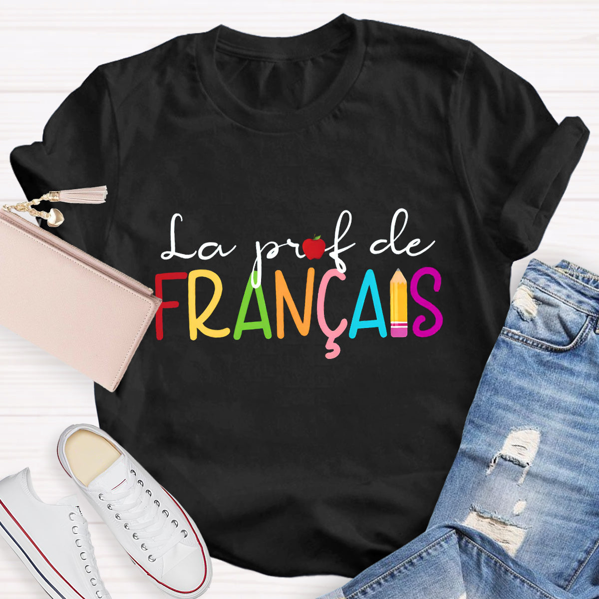 La Prof De Francais French Teacher T-Shirt