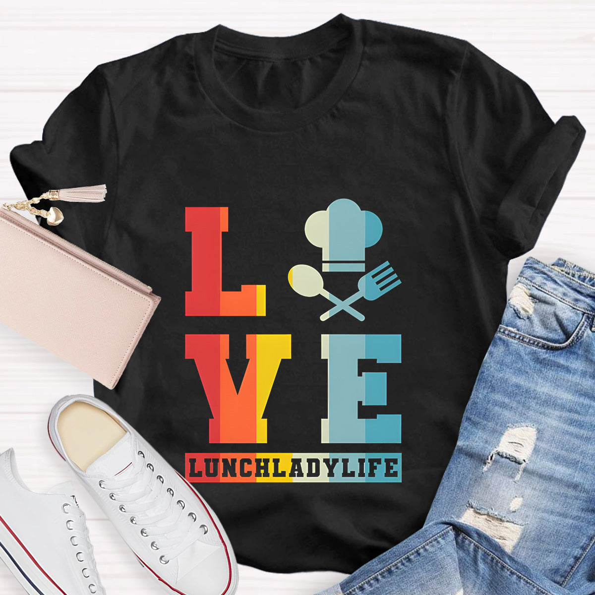 Lunch Lady Life Teacher T-Shirt