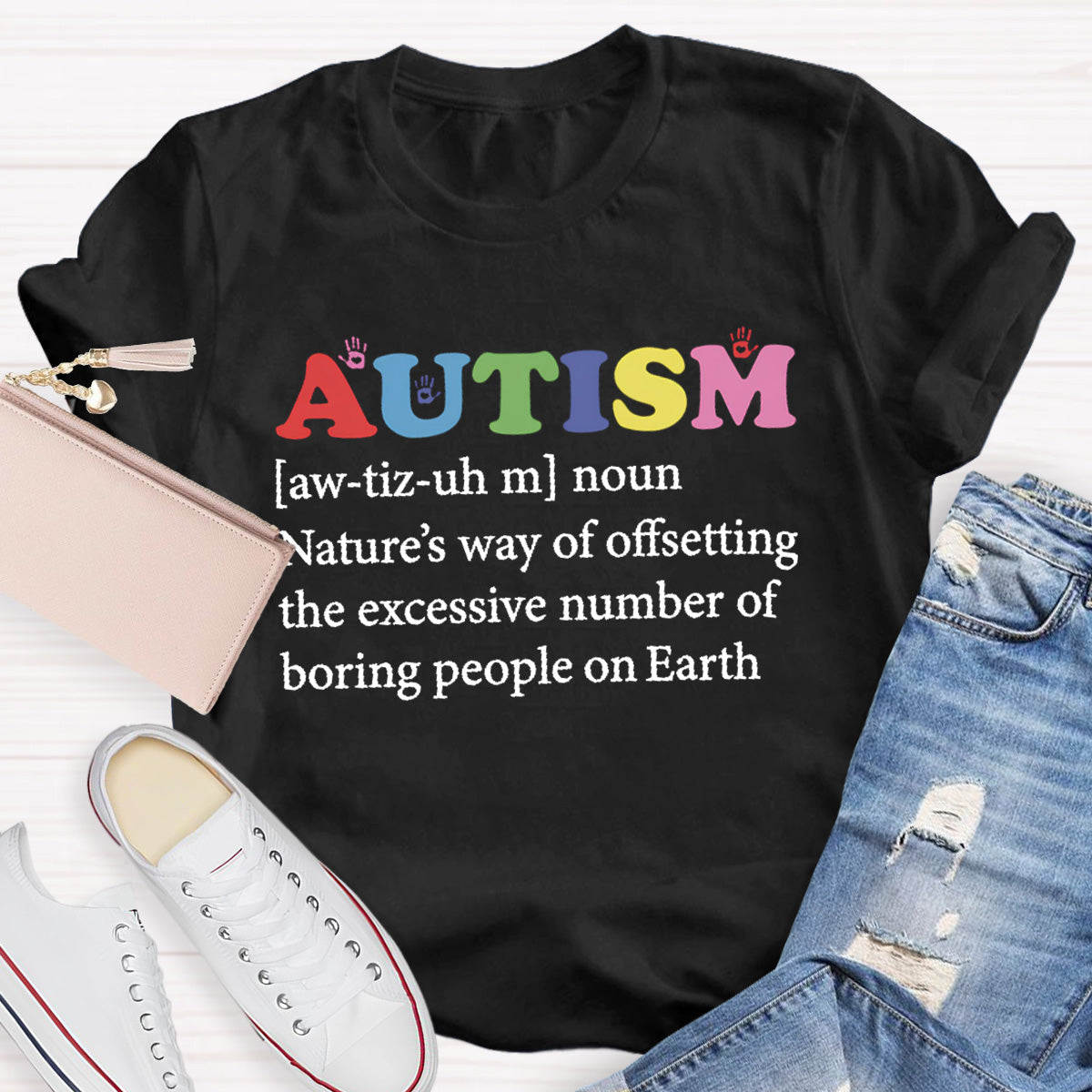Boring People On Earth Autism Teacher T-Shirt